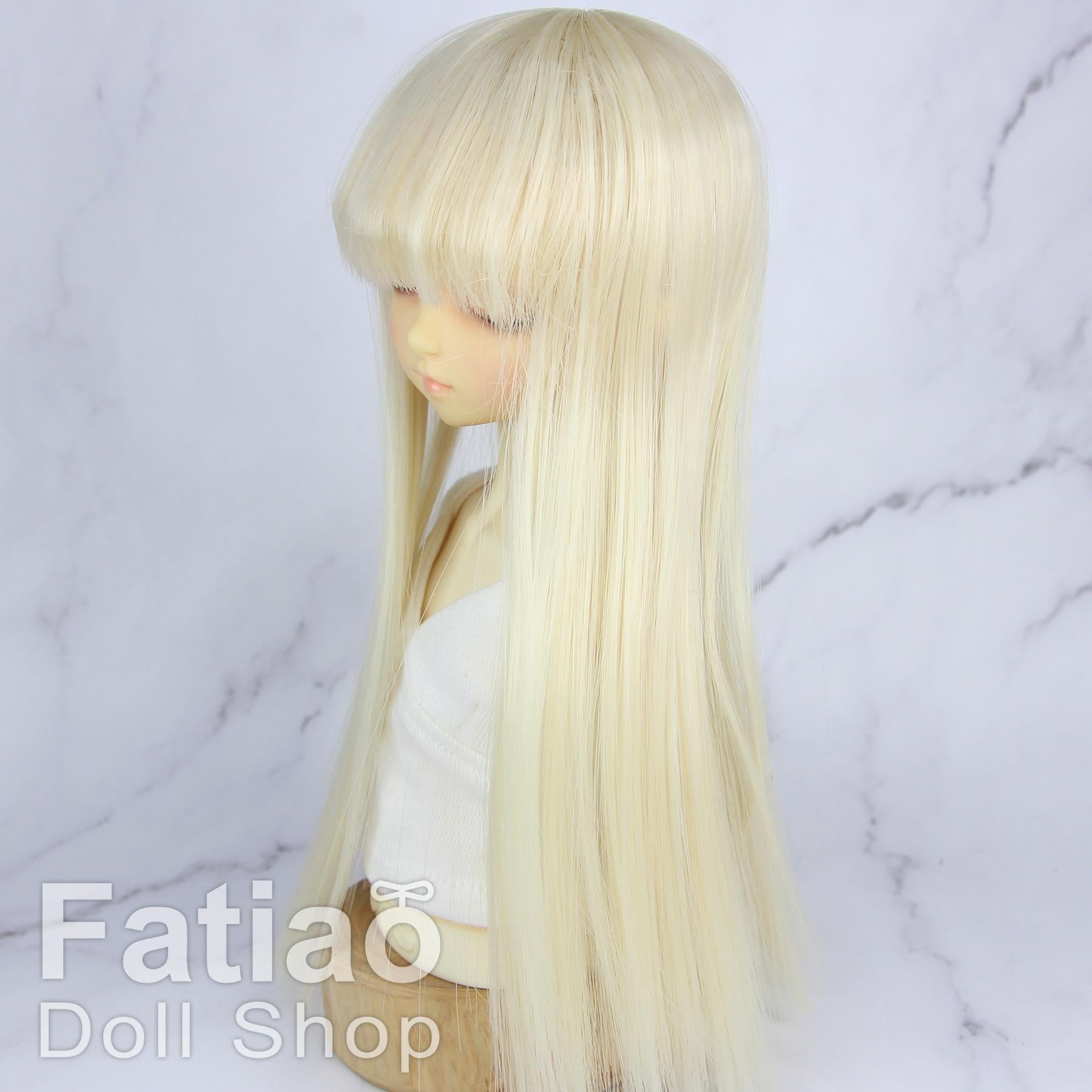 Fatiao - New Dollfie MSD Kaye Wiggs 1/4 BJD MDD - 7-8 inch Dolls Long Wig - Blonde