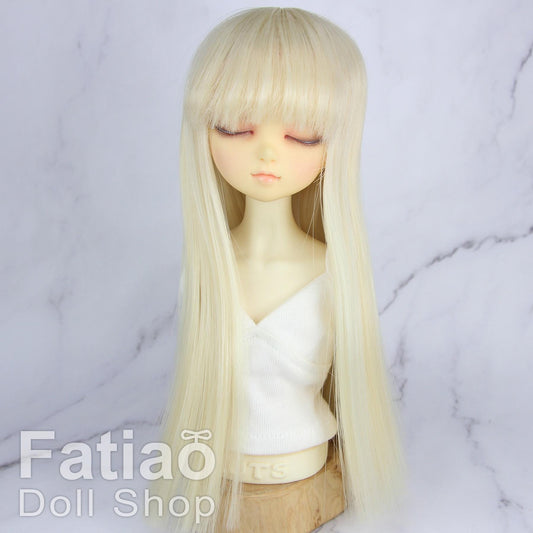 Fatiao - New Dollfie MSD Kaye Wiggs 1/4 BJD MDD - 7-8 inch Dolls Long Wig - Blonde