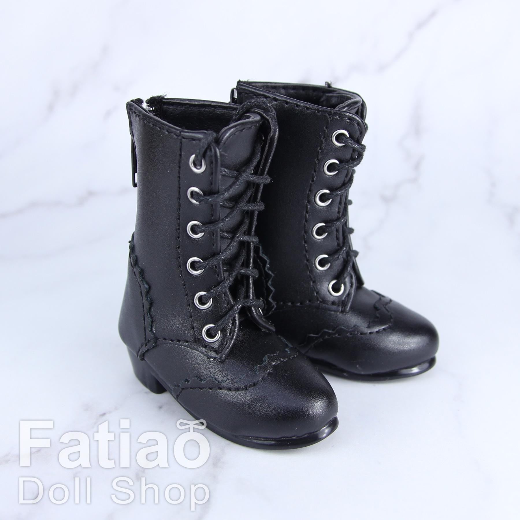 Fatiao - New 1/4 BJD MSD Dollfie Dolls Mary Jane Shoes - Black (Size 5.5cm)