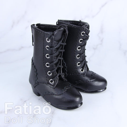 Fatiao - New 1/4 BJD MSD Dollfie Dolls Mary Jane Shoes - Black (Size 5.5cm)