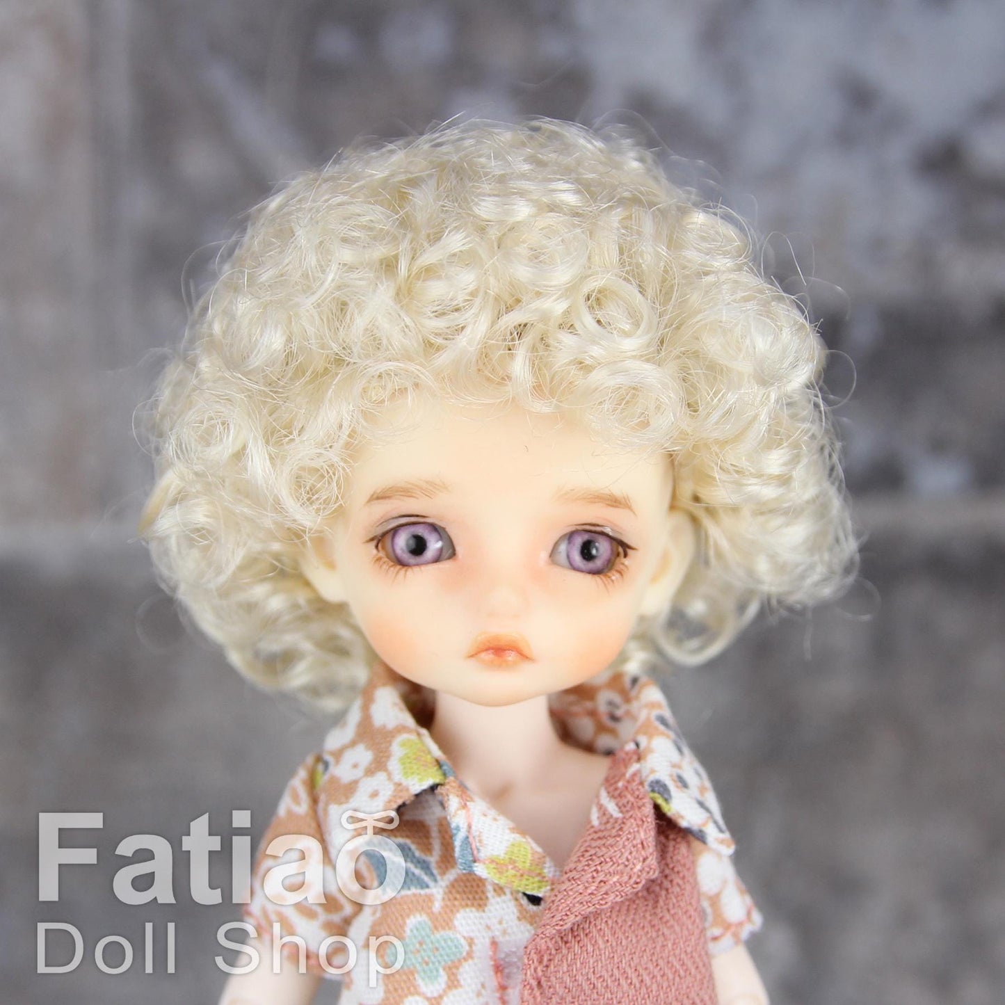 Fatiao - New BJD Dollfie 1/12 pukipuki BF Pocket 3-4" Doll Wig - blonde