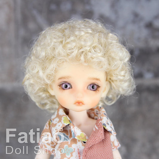 Fatiao - New BJD Dollfie 1/12 pukipuki BF Pocket 3-4" Doll Wig - blonde