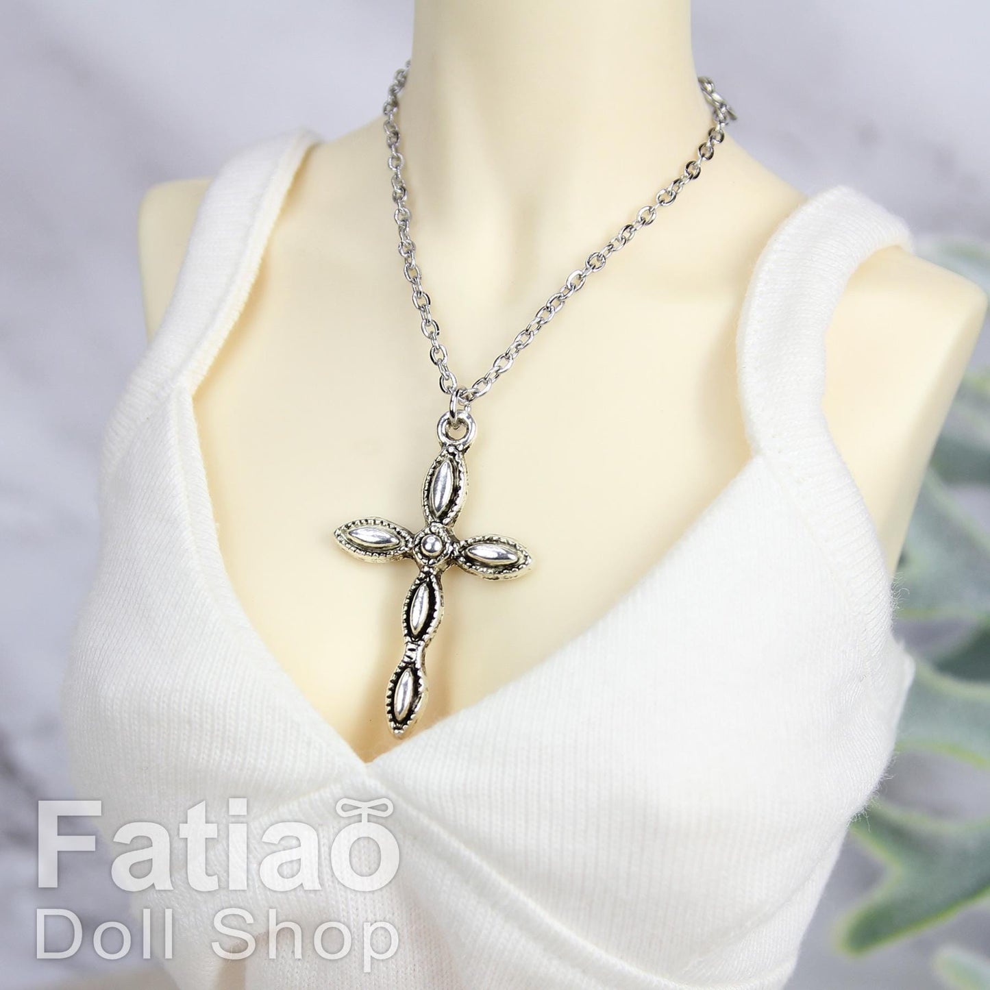 Dolls silver Necklace for 1/3 BJD SD DD Smart Doll 1/4MSD