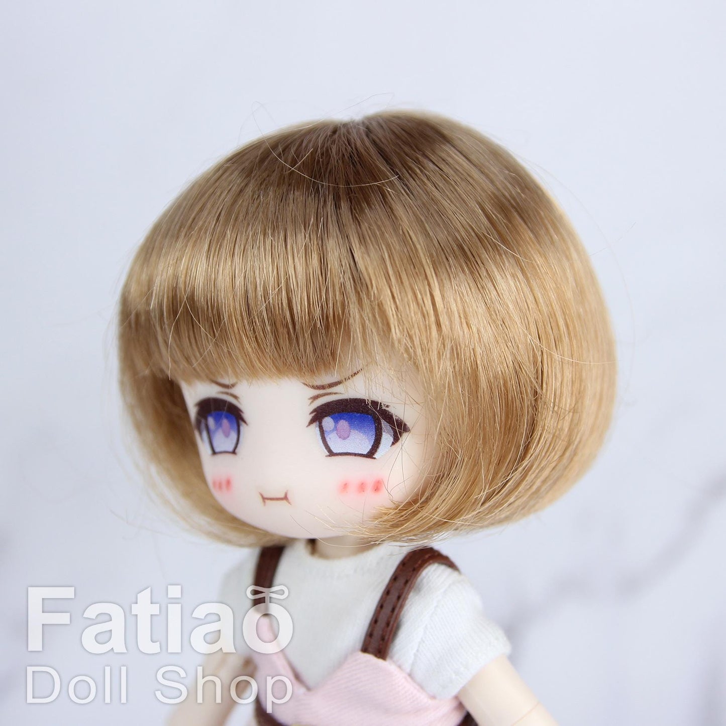 Fatiao - New Dollfie Bisou AI BJD Dolls Wig - size 4-5" - Ocher