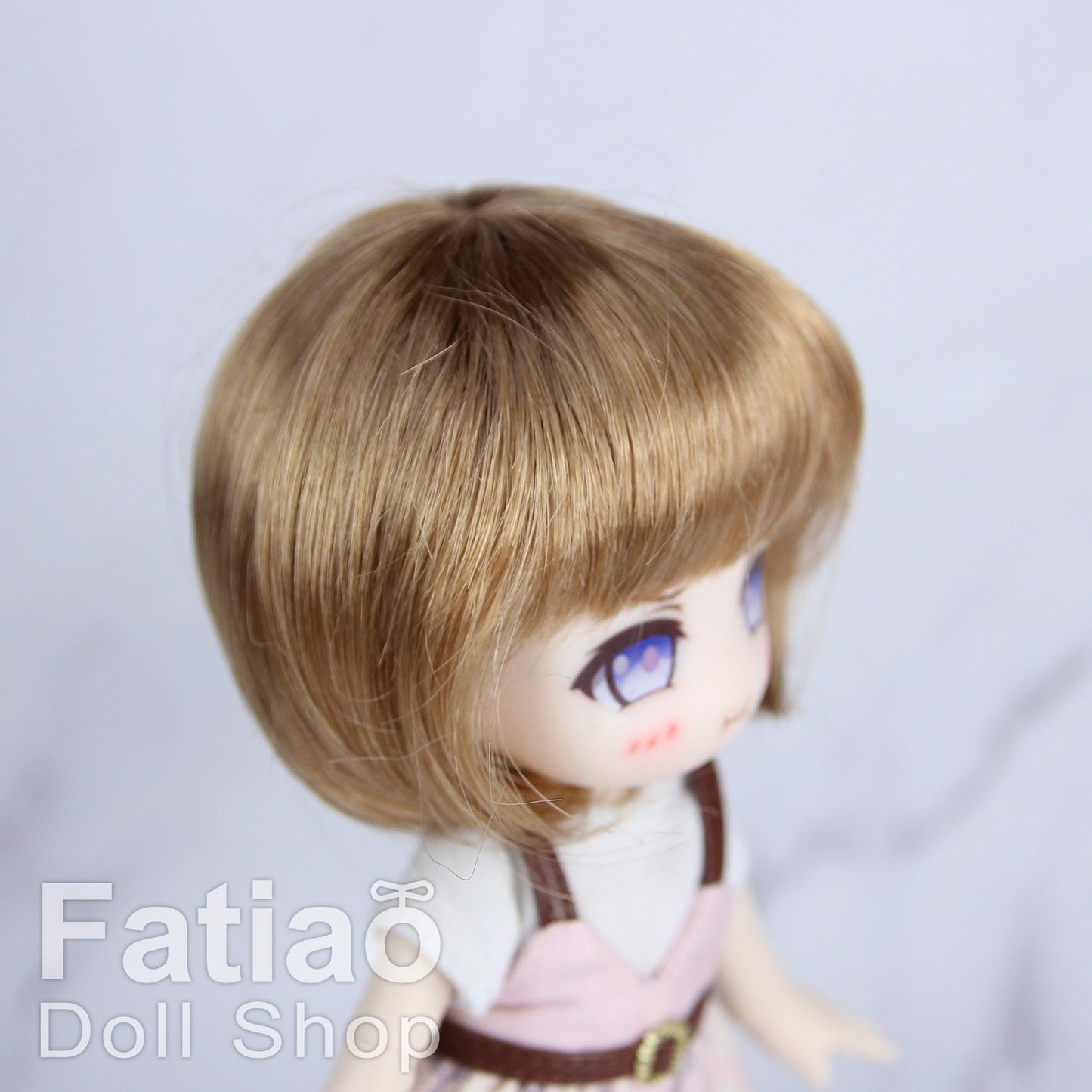 Fatiao - New Dollfie Bisou AI BJD Dolls Wig - size 4-5" - Ocher