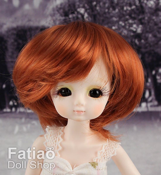 Fatiao - New Dollfie little pullip DAL Nendoroid BJD Dolls Wig - size 4-5" - Carrot