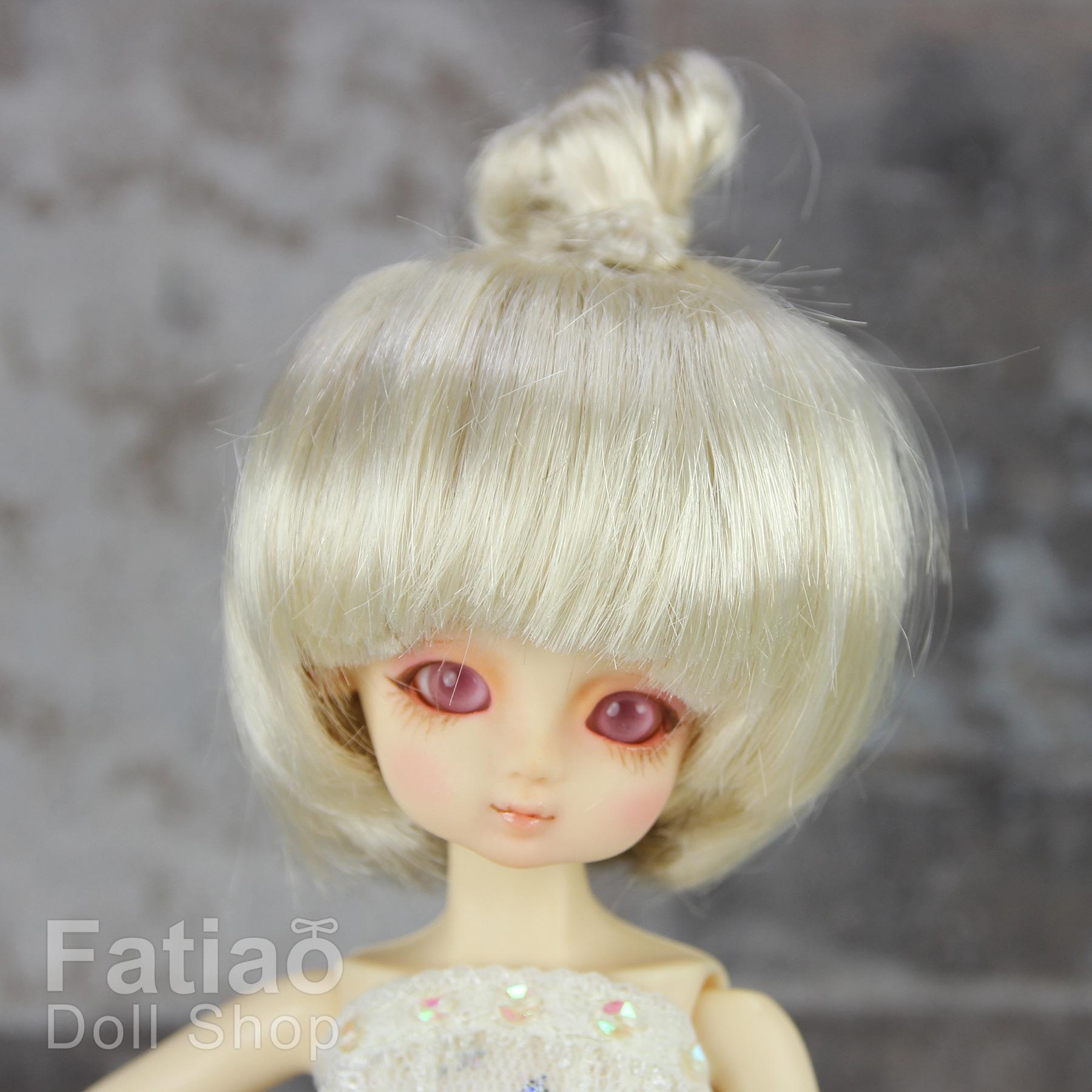 Fatiao - New Dollfie little pullip DAL Nendoroid BJD Dolls Wig - size 4-5" - Blonde