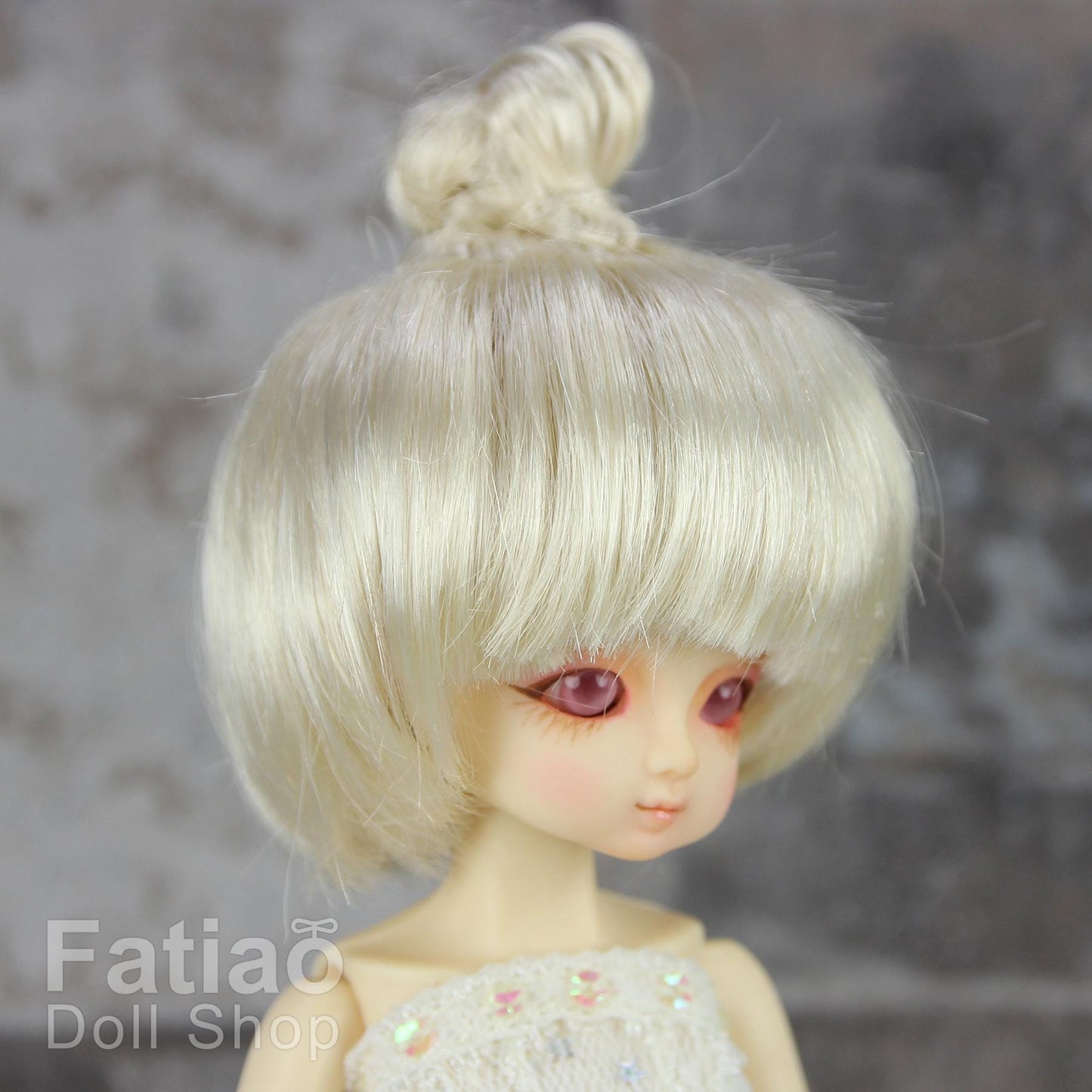 Fatiao - New Dollfie little pullip DAL Nendoroid BJD Dolls Wig - size 4-5" - Blonde