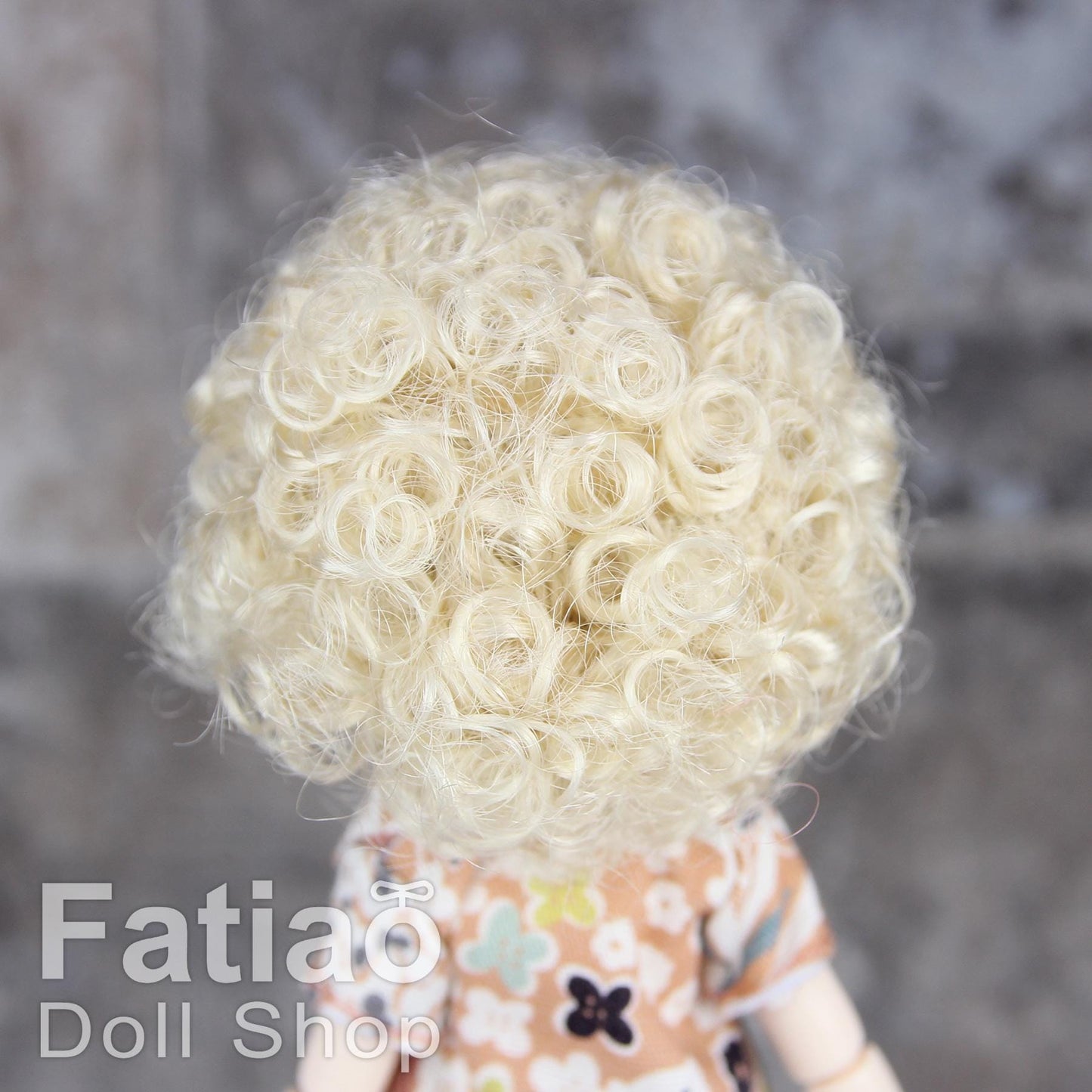 Fatiao - New BJD Dollfie 1/12 pukipuki BF Pocket 3-4" Doll Wig - blonde