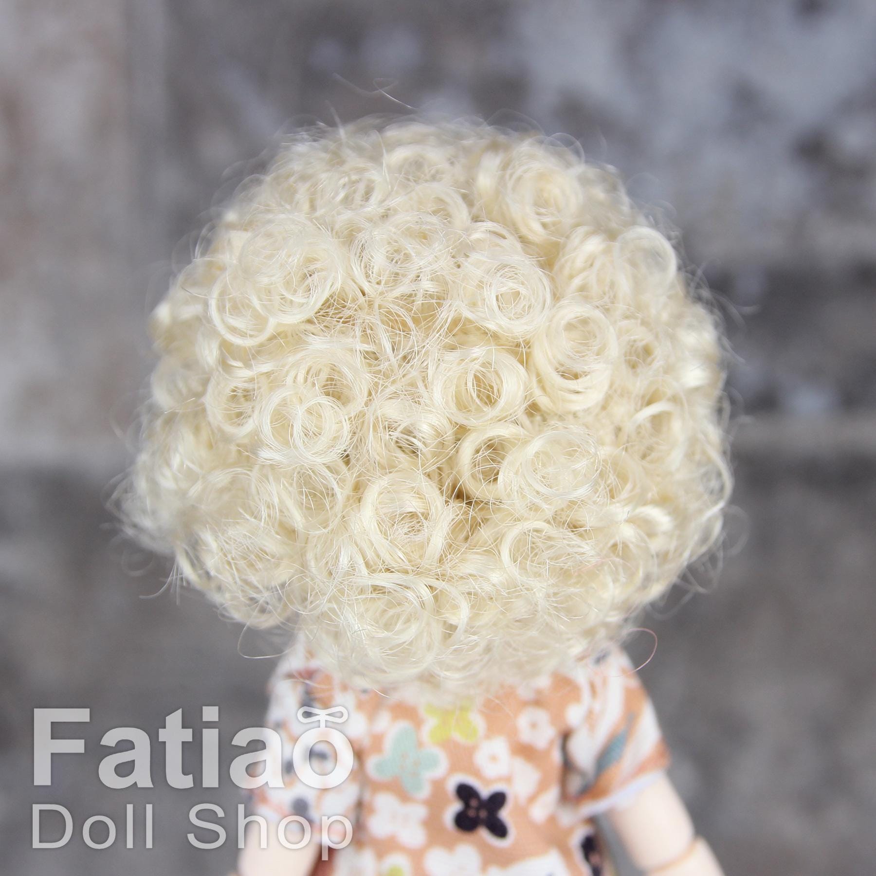 Fatiao - New BJD Dollfie 1/12 pukipuki BF Pocket 3-4" Doll Wig - blonde