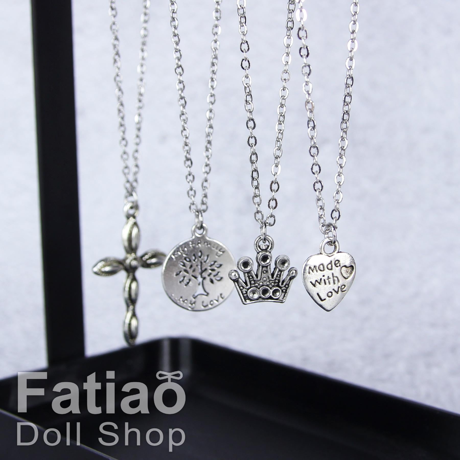 Dolls silver Necklace for 1/3 BJD SD DD Smart Doll 1/4MSD