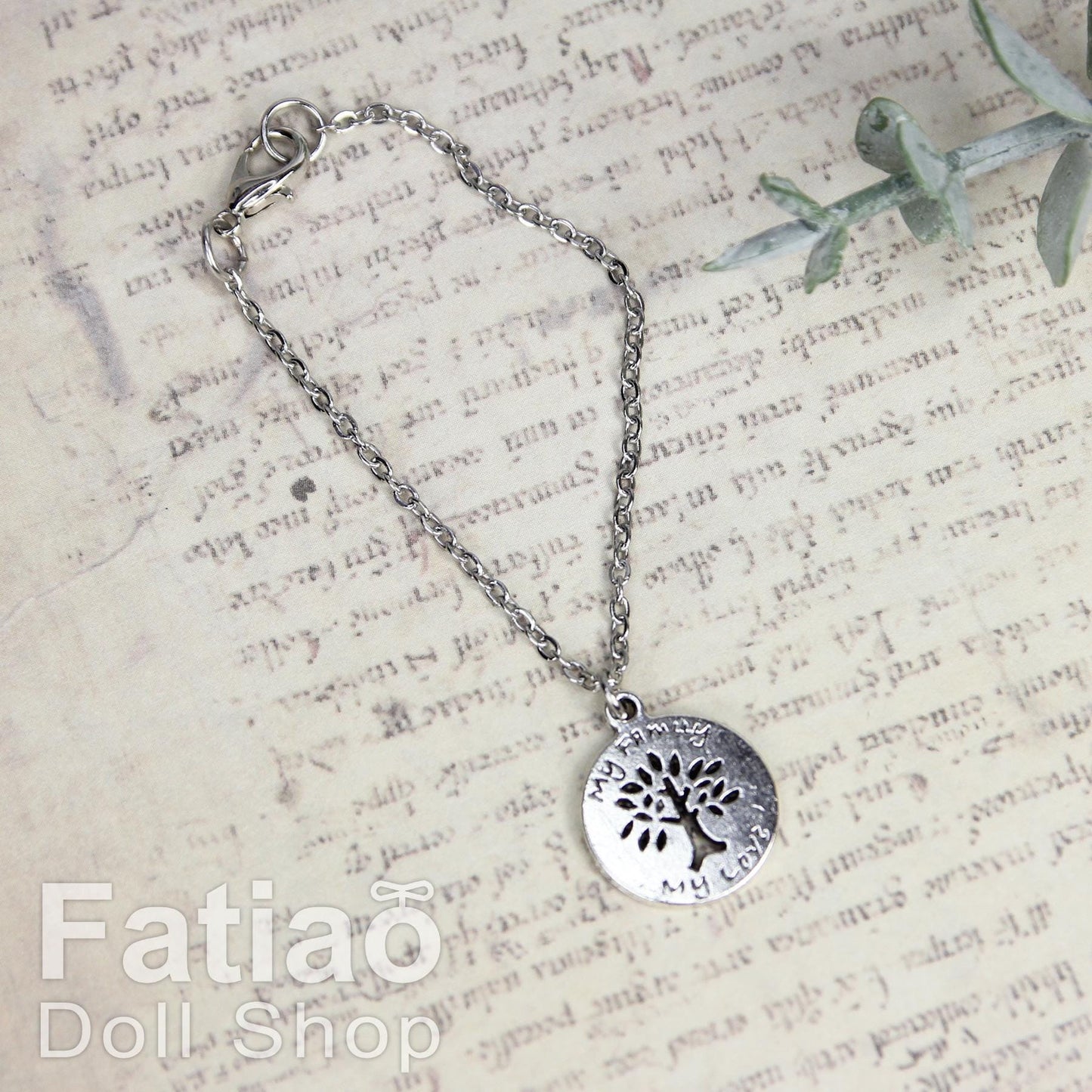 Dolls silver Necklace for 1/3 BJD SD DD Smart Doll 1/4MSD