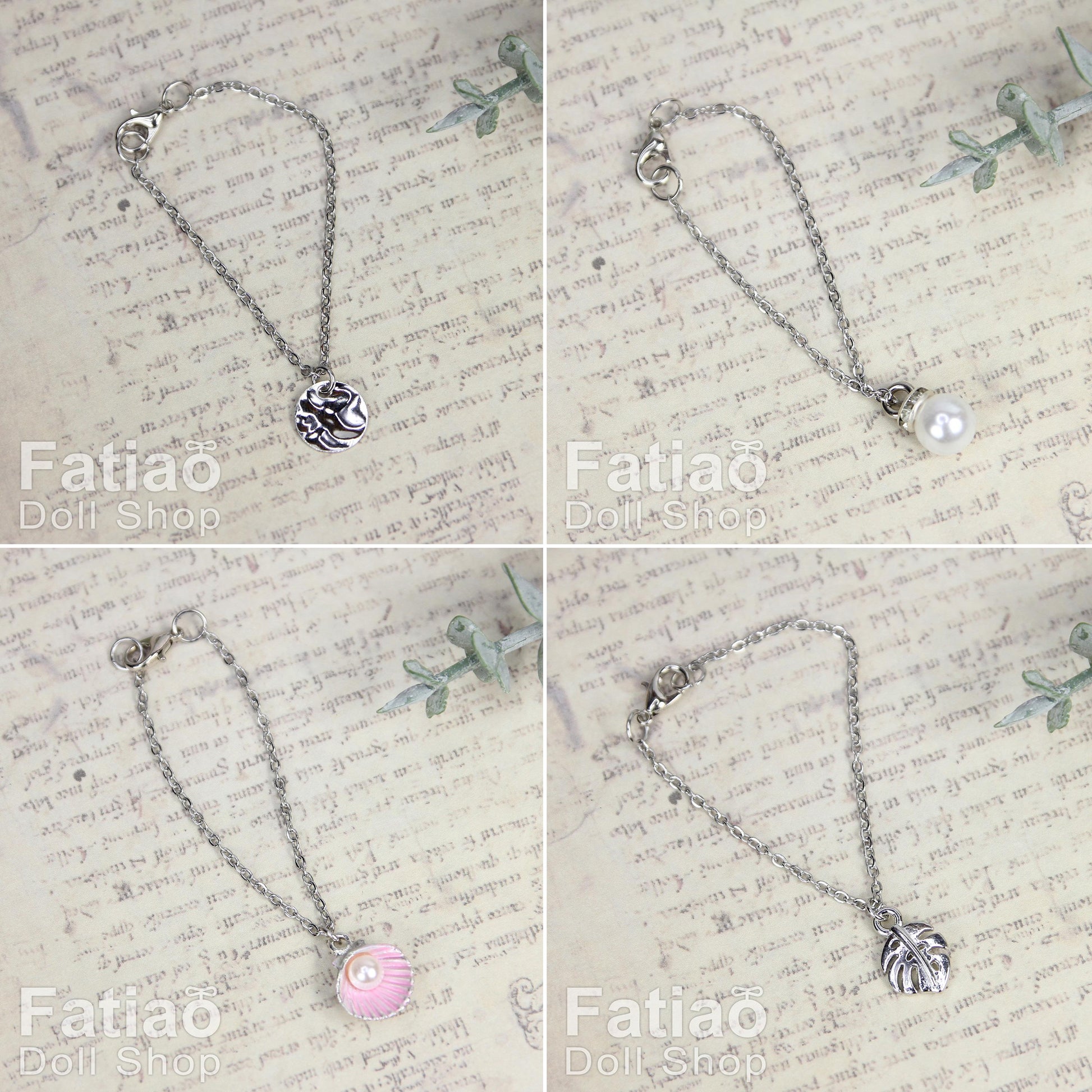 Dolls silver Necklace for 1/3 BJD SD DD Smart Doll 1/4MSD