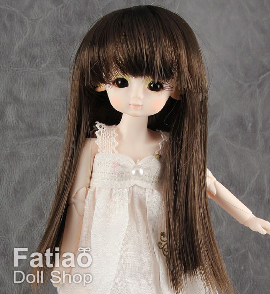 Fatiao - New Dollfie BJD Nendoroid / Little Dal Pullip / Dolls Wig - size 4-5" - Brown