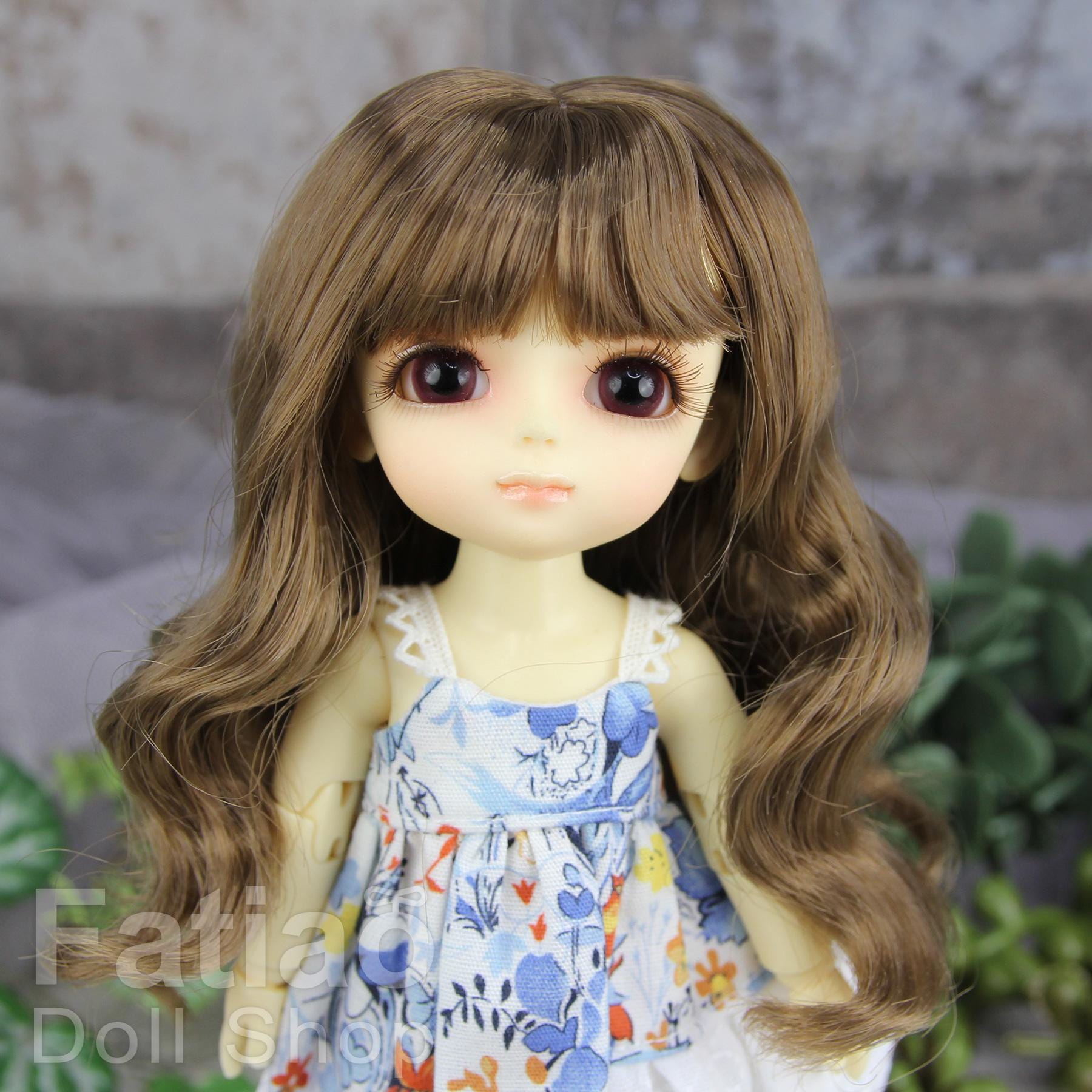 Fatiao - Dollfie Lati Yellow Pukifee 5-6" Soft fiber Doll Wig Brown