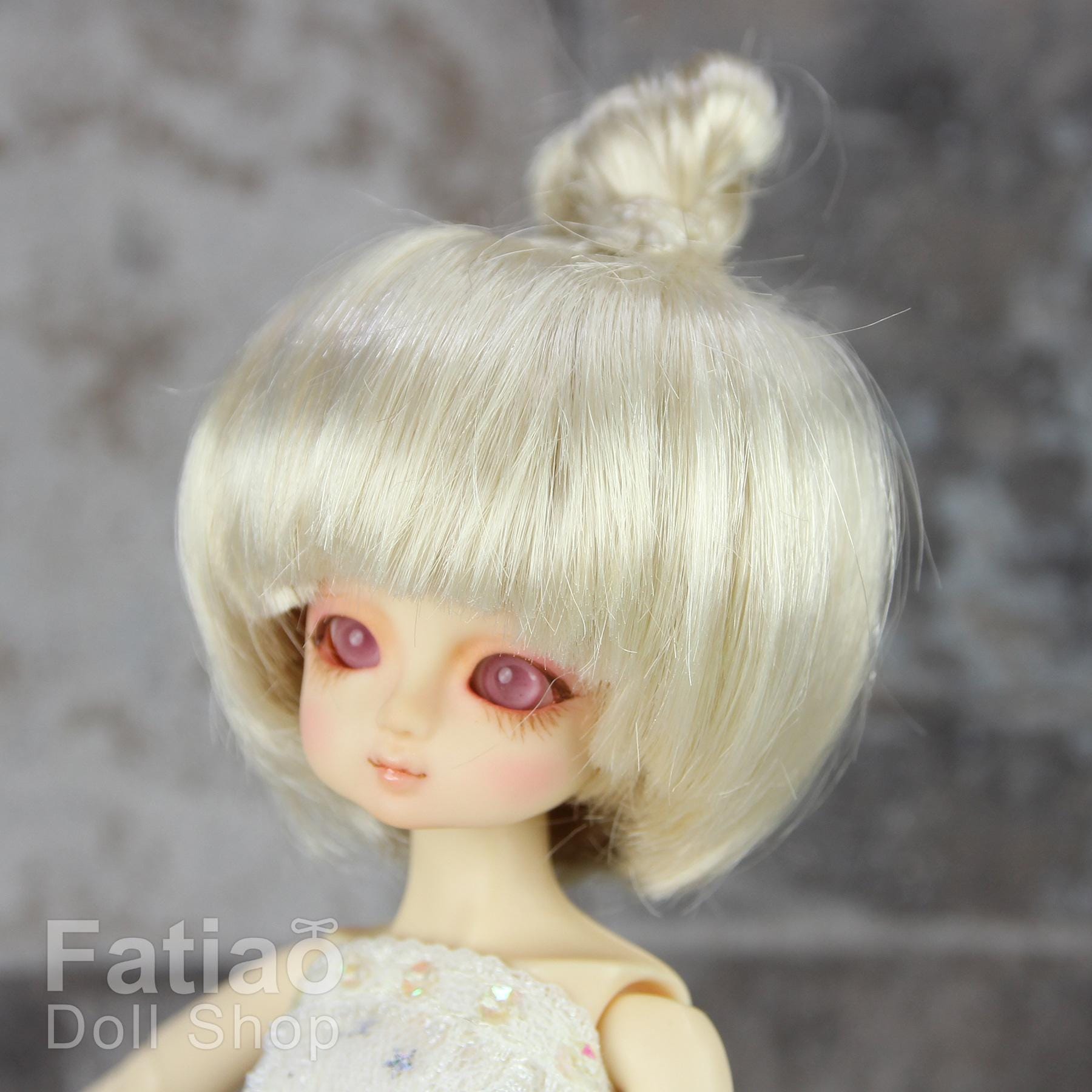 Fatiao - New Dollfie little pullip DAL Nendoroid BJD Dolls Wig - size 4-5" - Blonde
