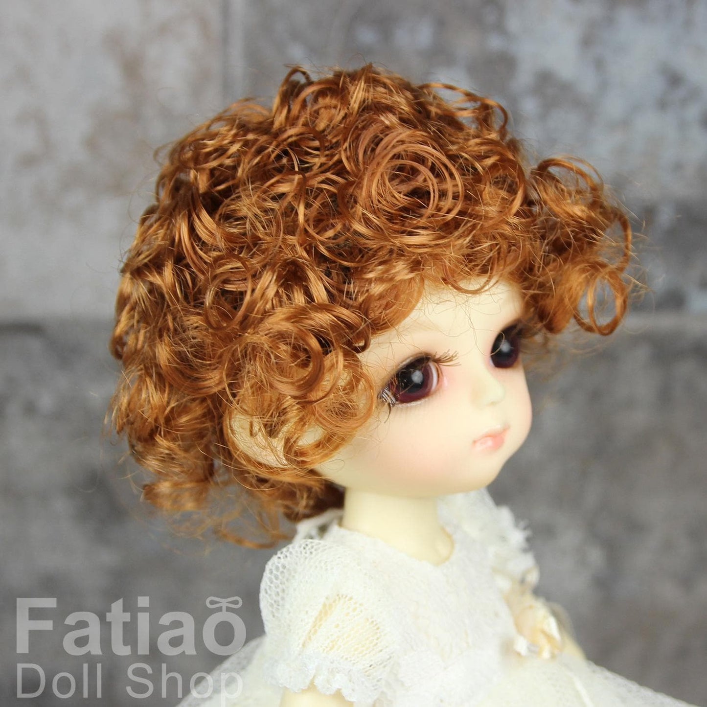 Fatiao - BJD Dollfie Lati Yellow Pukifee 5-6" Angel Doll Wig Caramel
