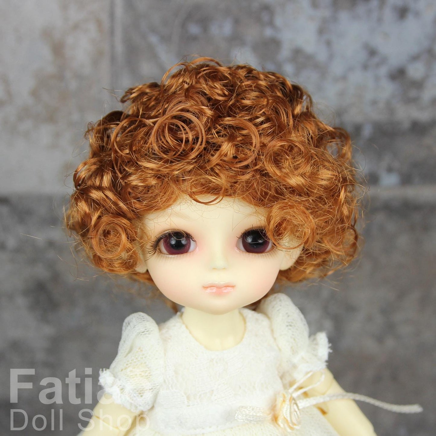 Fatiao - BJD Dollfie Lati Yellow Pukifee 5-6" Angel Doll Wig Caramel