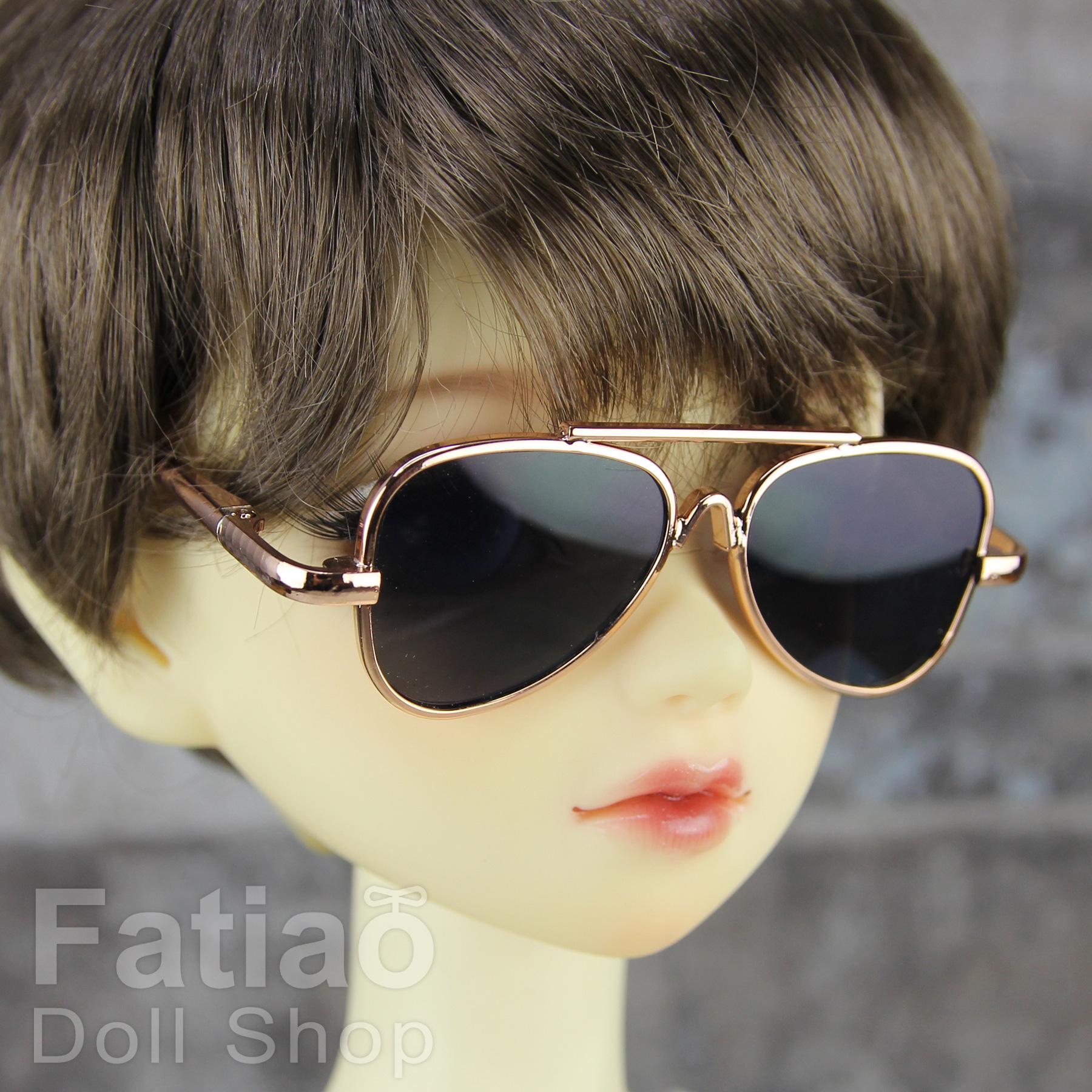 New fashion Dolls Glasses fit 1/3 BJD SD Super Dollfie Gold