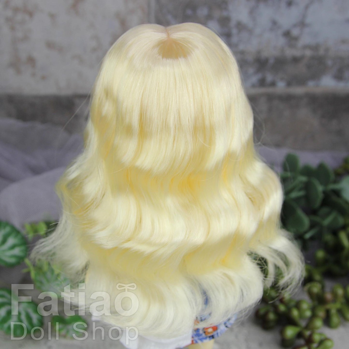 Fatiao - Dollfie Lati Yellow Pukifee 5-6" Soft fiber Doll Wig Pure Blonde