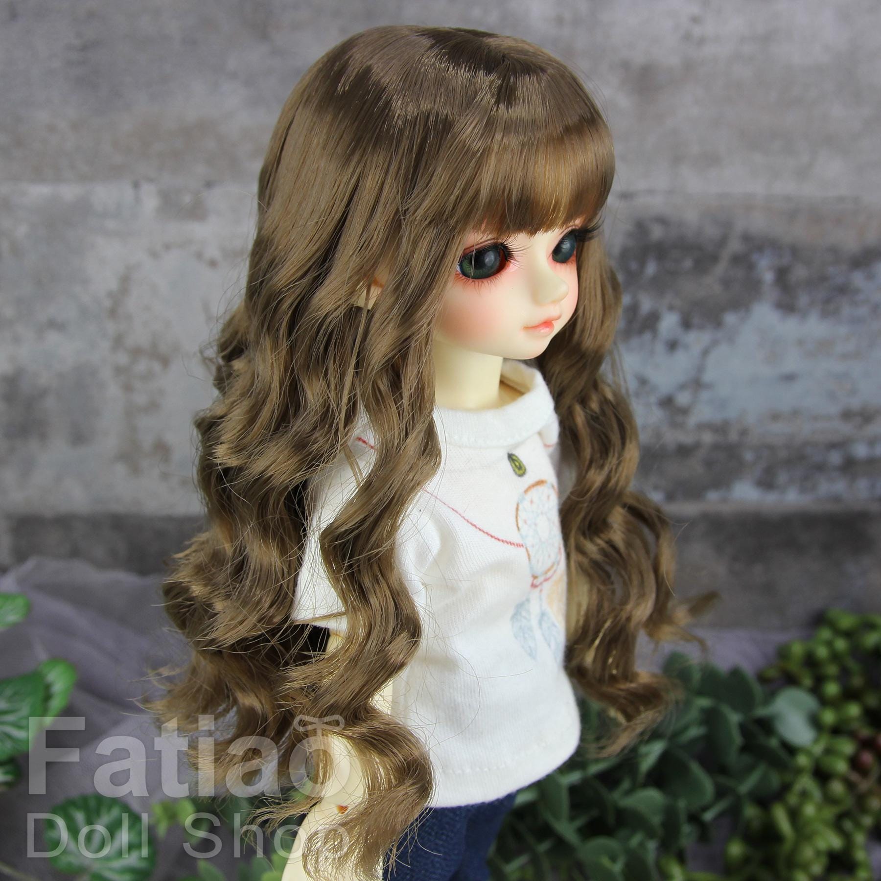 Fatiao - New Dollfie Yo-SD 1/6 BJD - Soft fiber Dolls Wig 6-7 inch Brown