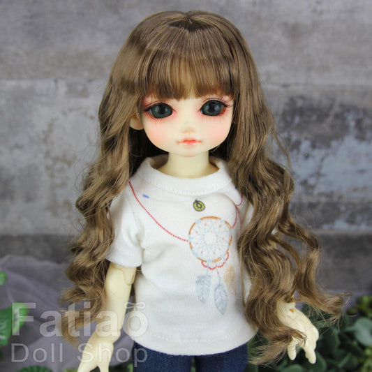 Fatiao - New Dollfie Yo-SD 1/6 BJD - Soft fiber Dolls Wig 6-7 inch Brown