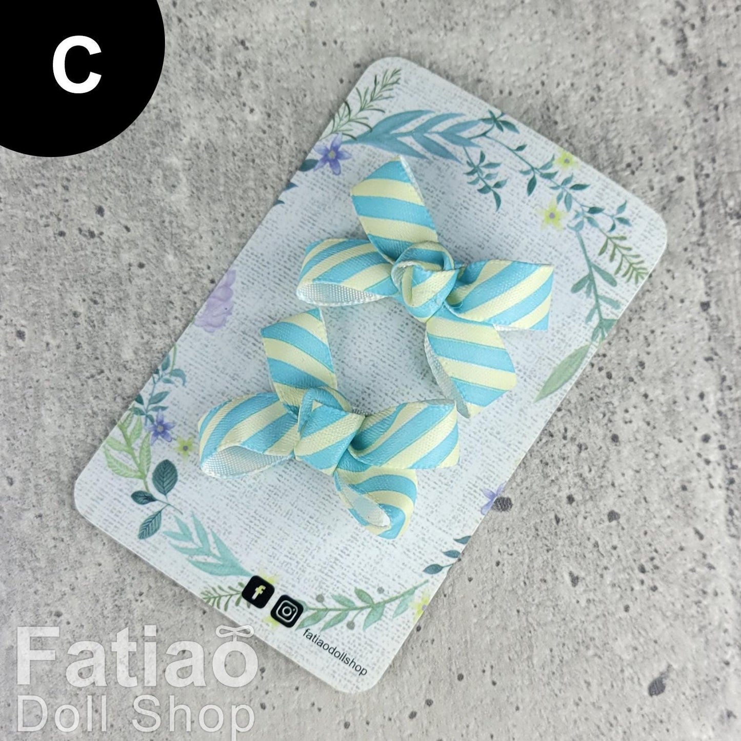 Dolls BJD Ribbon Hair Clip - Fatiao handmade