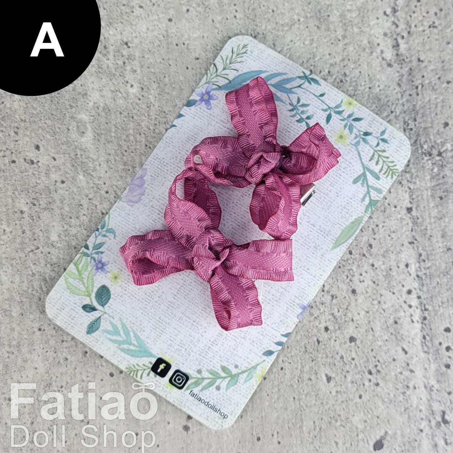 Dolls BJD Ribbon Hair Clip - Fatiao handmade
