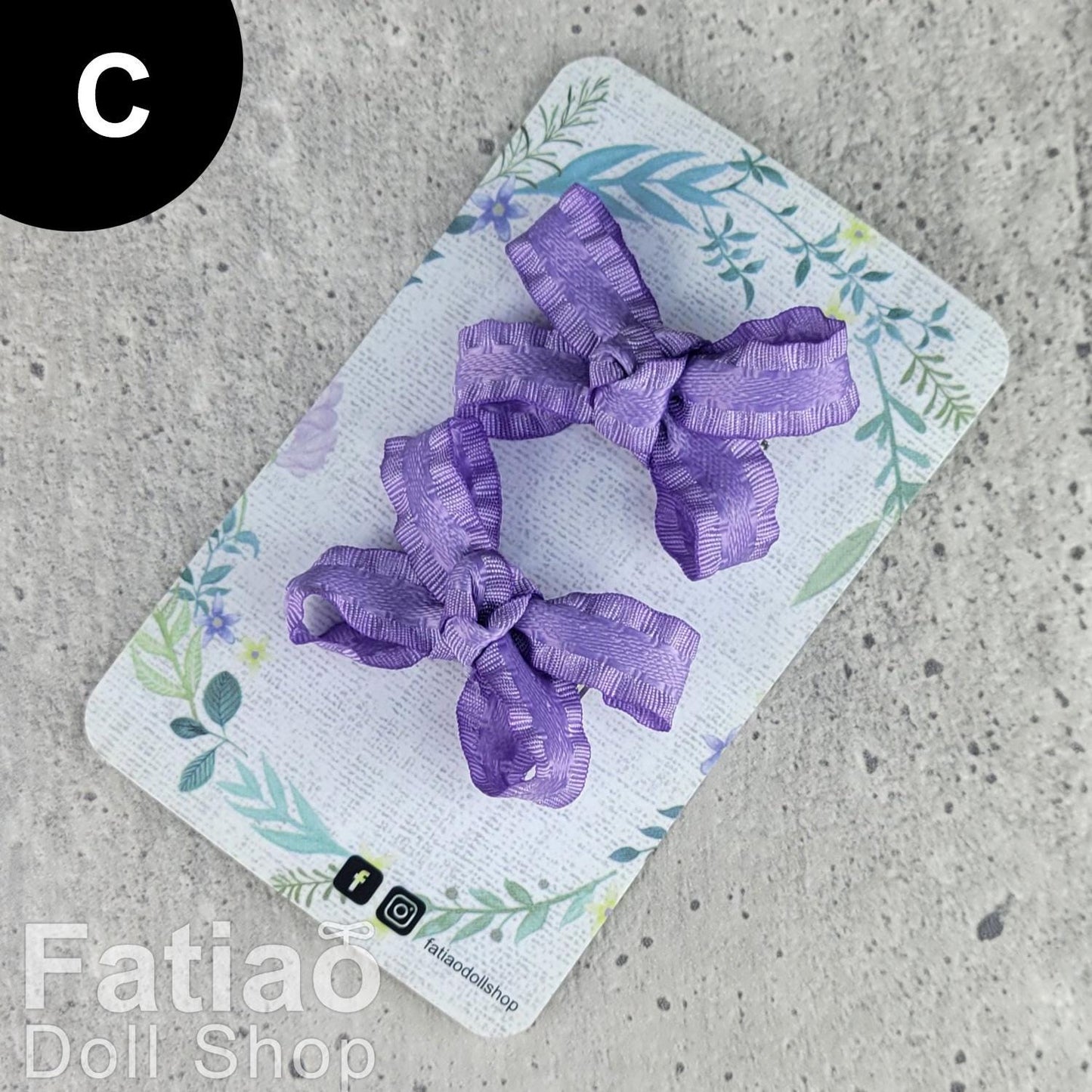 Dolls BJD Ribbon Hair Clip - Fatiao handmade