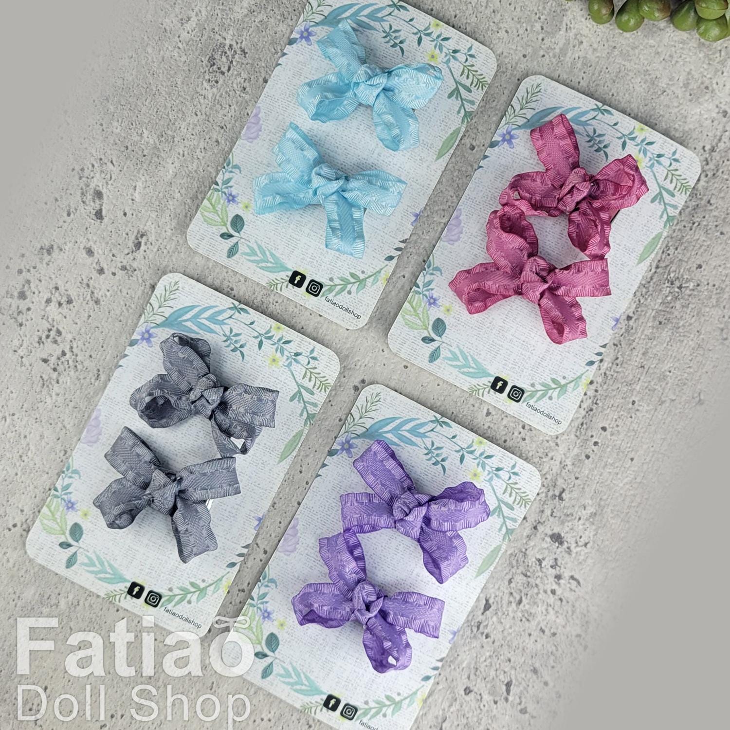 Dolls BJD Ribbon Hair Clip - Fatiao handmade