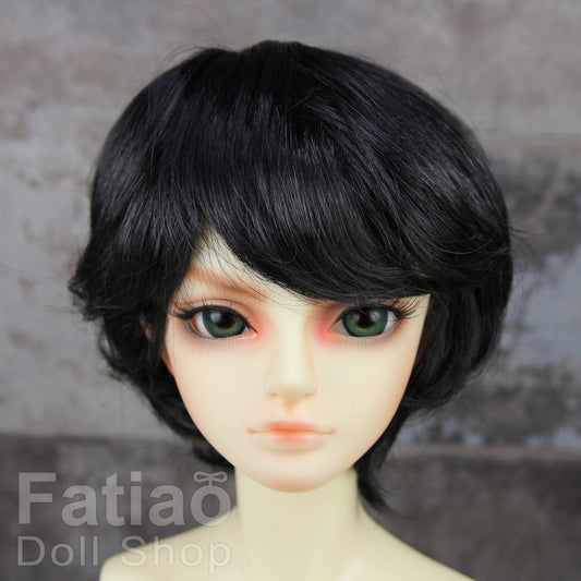 Fatiao - New Dollfie SD DD 1/3 BJD Dolls Wig size 8-9" - Black