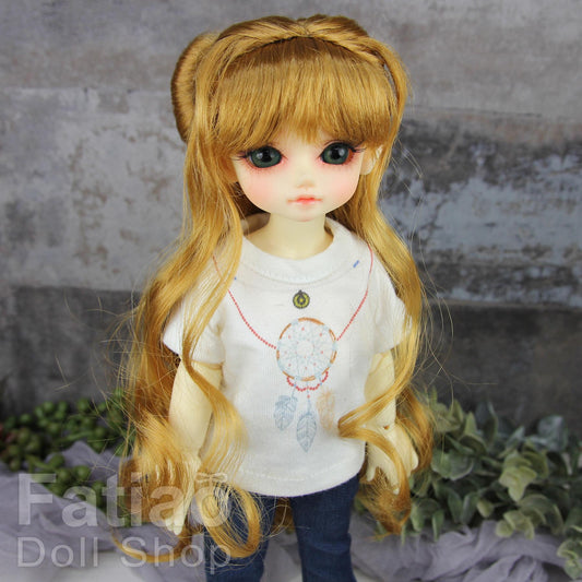 Fatiao - New Dollfie Yo-SD 1/6 BJD - Dolls Wig 6-7 inch - Tawny