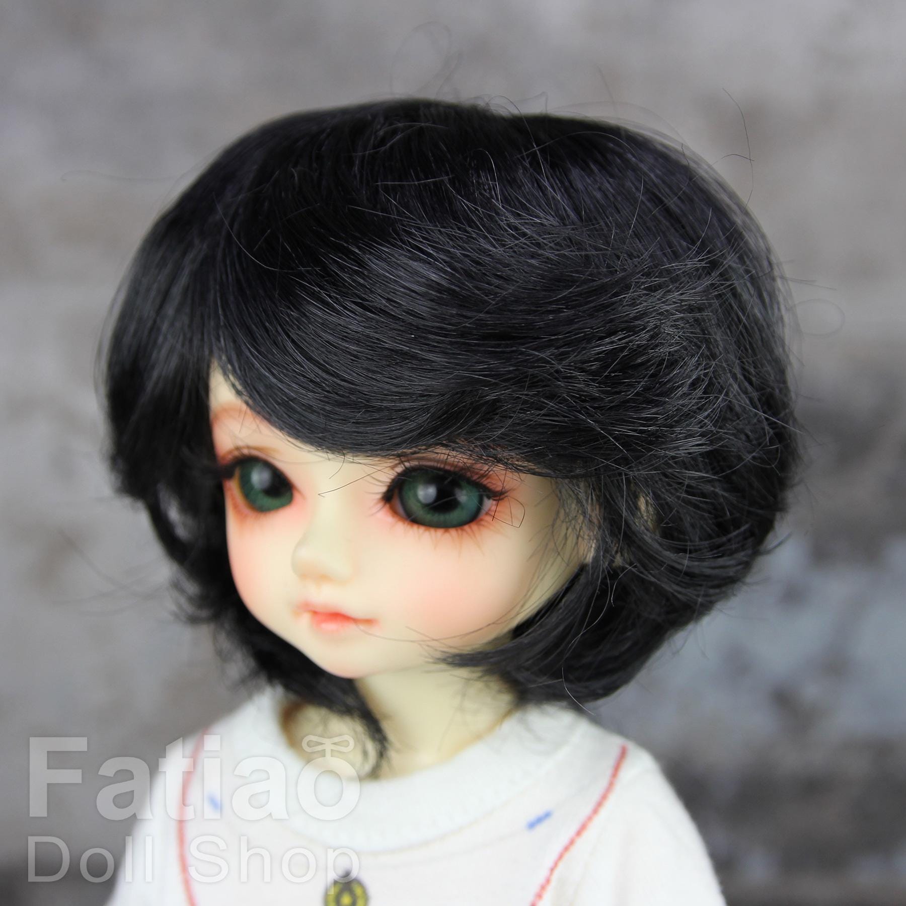 Fatiao - New Dolls Wig Dollfie Yo-SD 1/6 BJD 6-7" size Black