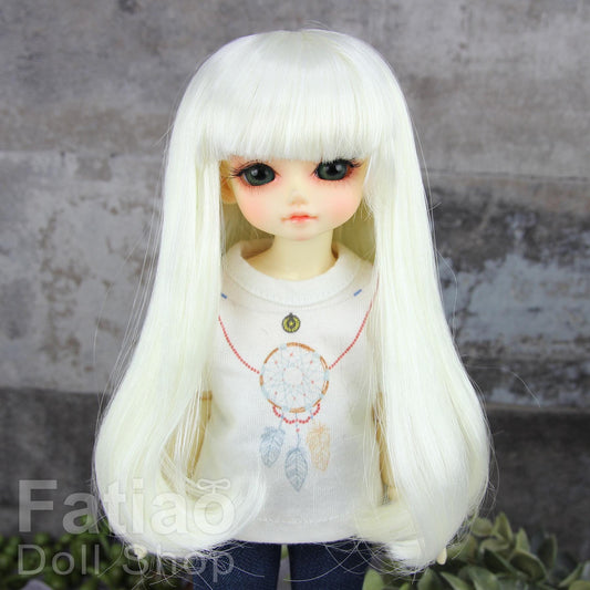 Fatiao - New Dollfie Yo-SD 1/6 BJD - Dolls Wig 6-7 inch - Milk white