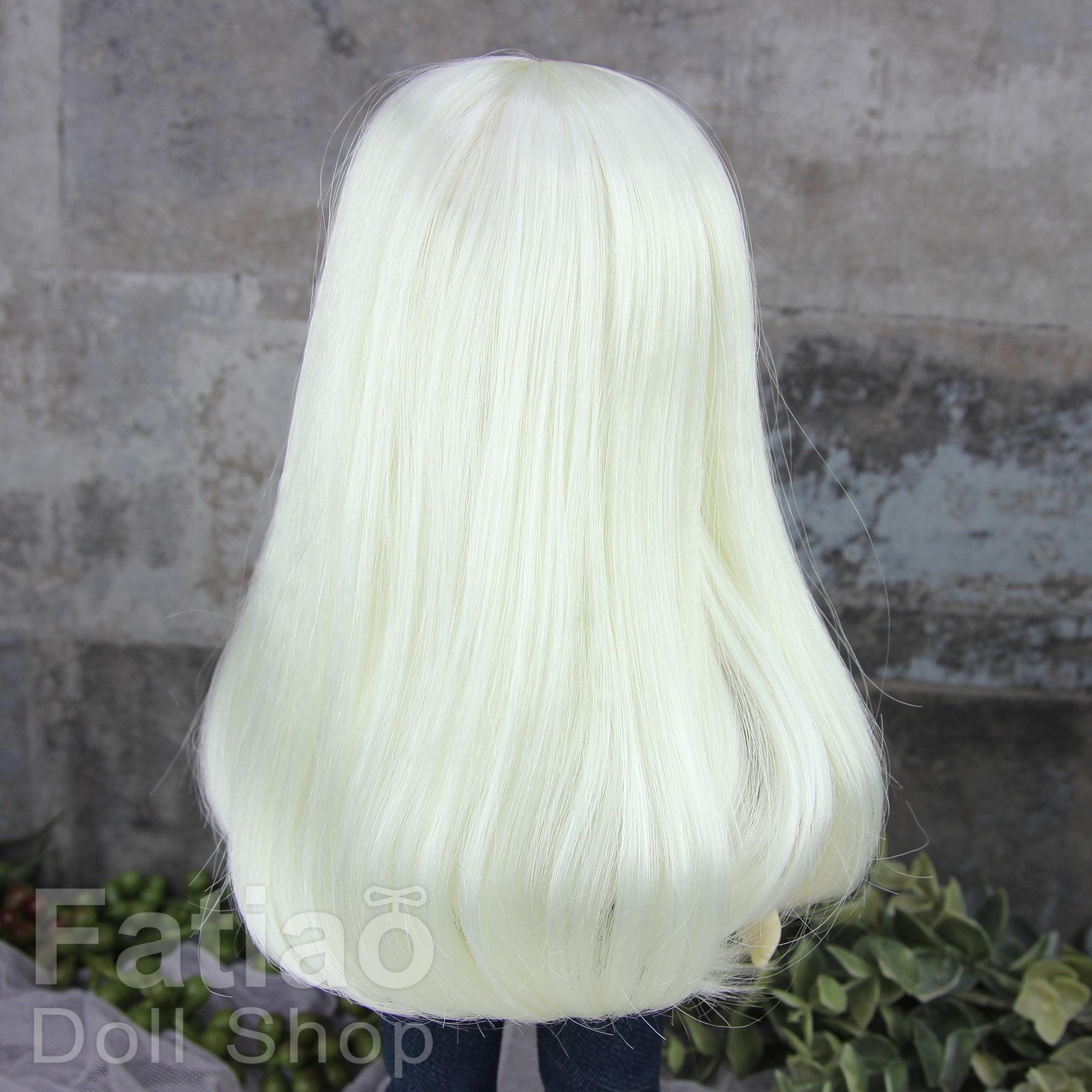 Fatiao - New Dollfie Yo-SD 1/6 BJD - Dolls Wig 6-7 inch - Milk white