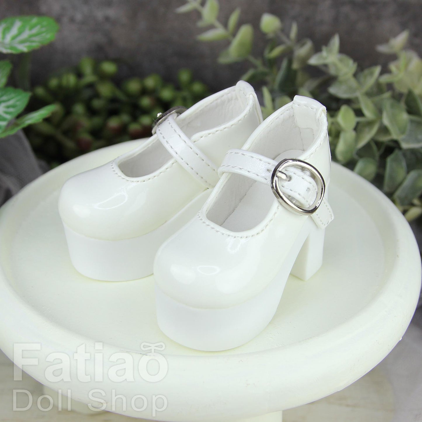 Fatiao - New 1/4 BJD Dollfie MSD MDD High Heeled Shoes - White (Size 5.5cm)