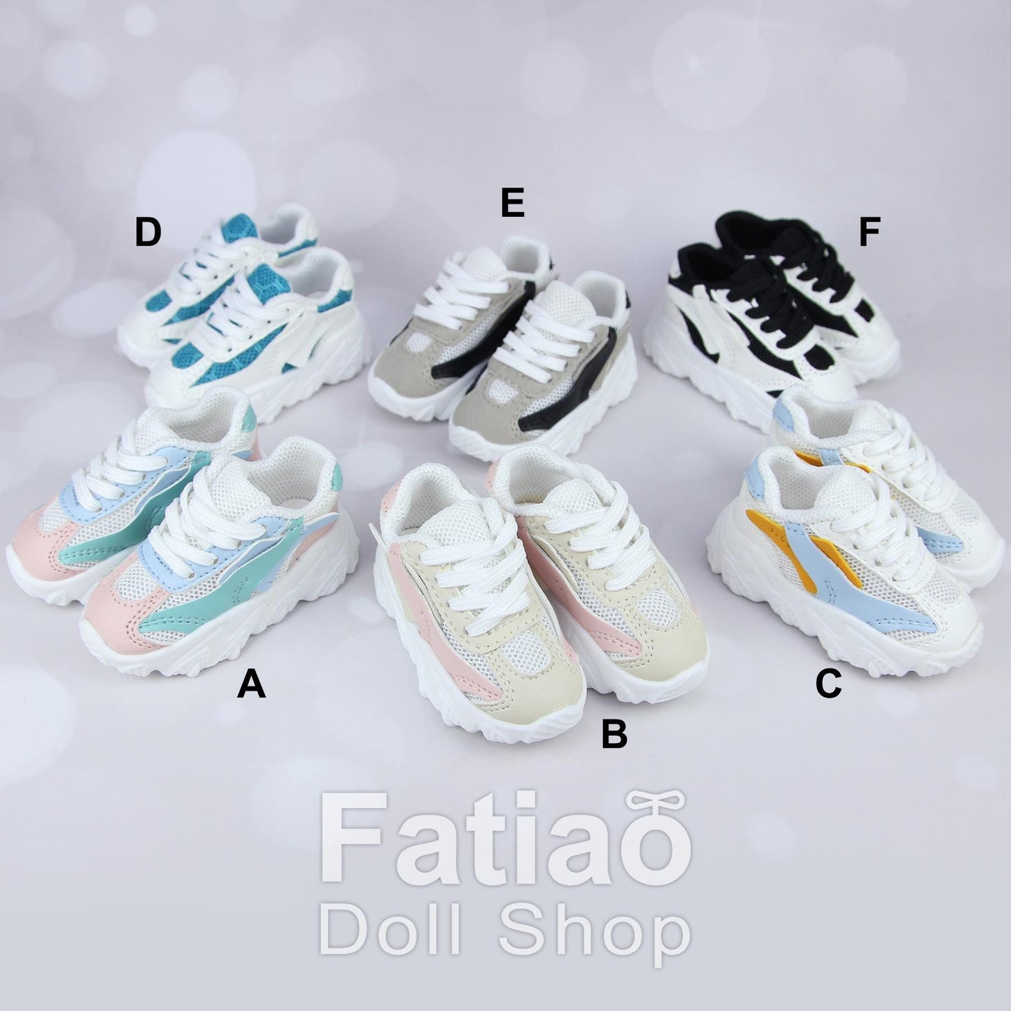 Fatiao - New Dollfie MSD MDD 1/4 BJD Doll sneakers sports gym shoes