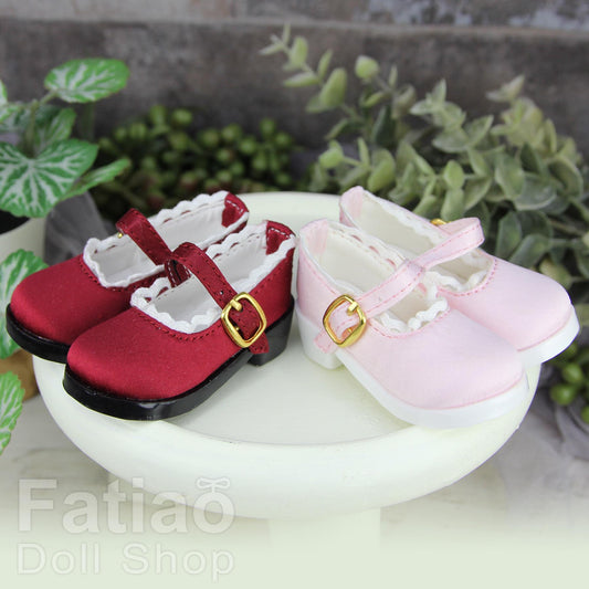 Fatiao - New 1/4 BJD MSD MDD Dollfie Dolls Satin Mary Jane Shoes