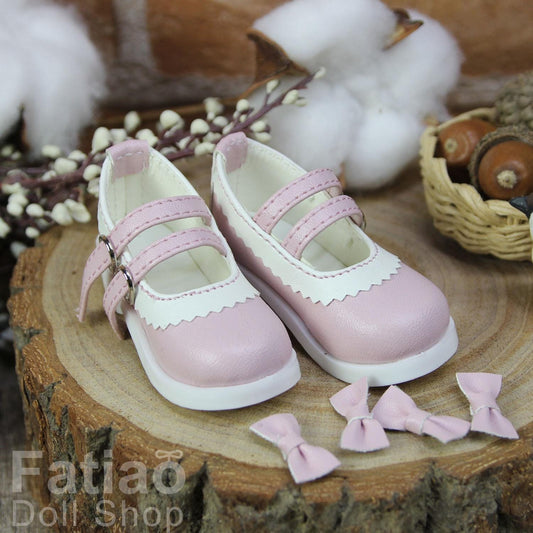 Fatiao - New 1/4 BJD MSD Dollfie Dolls Mary Jane Shoes - Pink