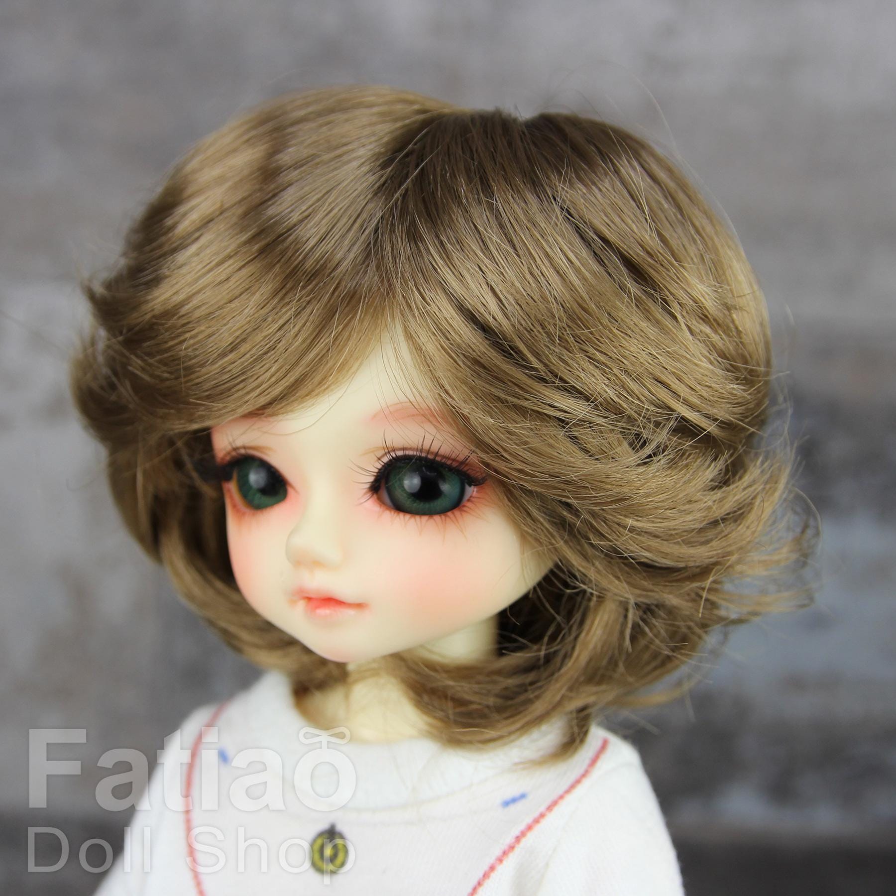 Fatiao - New Dolls Wig Dollfie Yo-SD 1/6 BJD 6-7" size - Latte