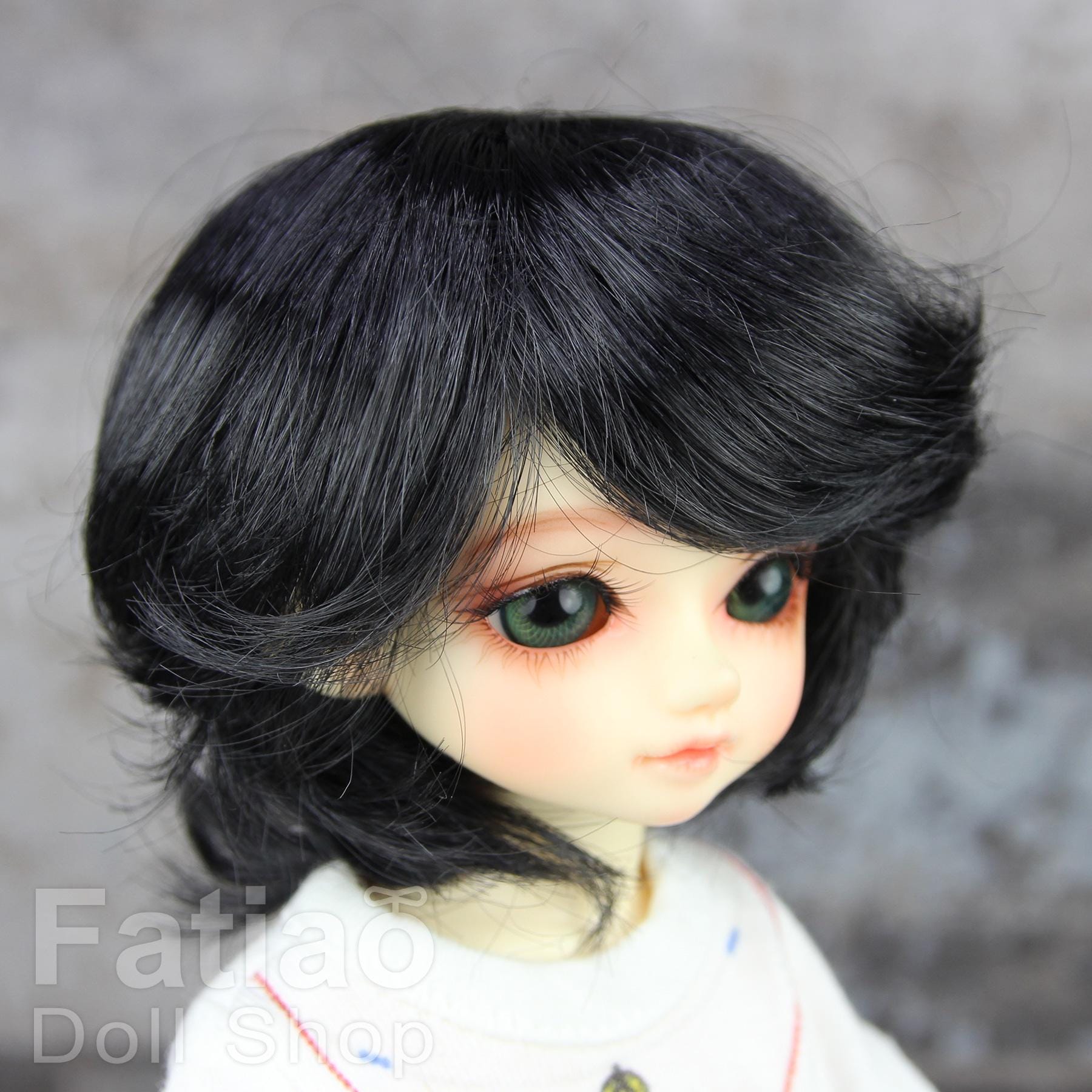 Fatiao - New Dolls Wig Dollfie Yo-SD 1/6 BJD 6-7" size Black