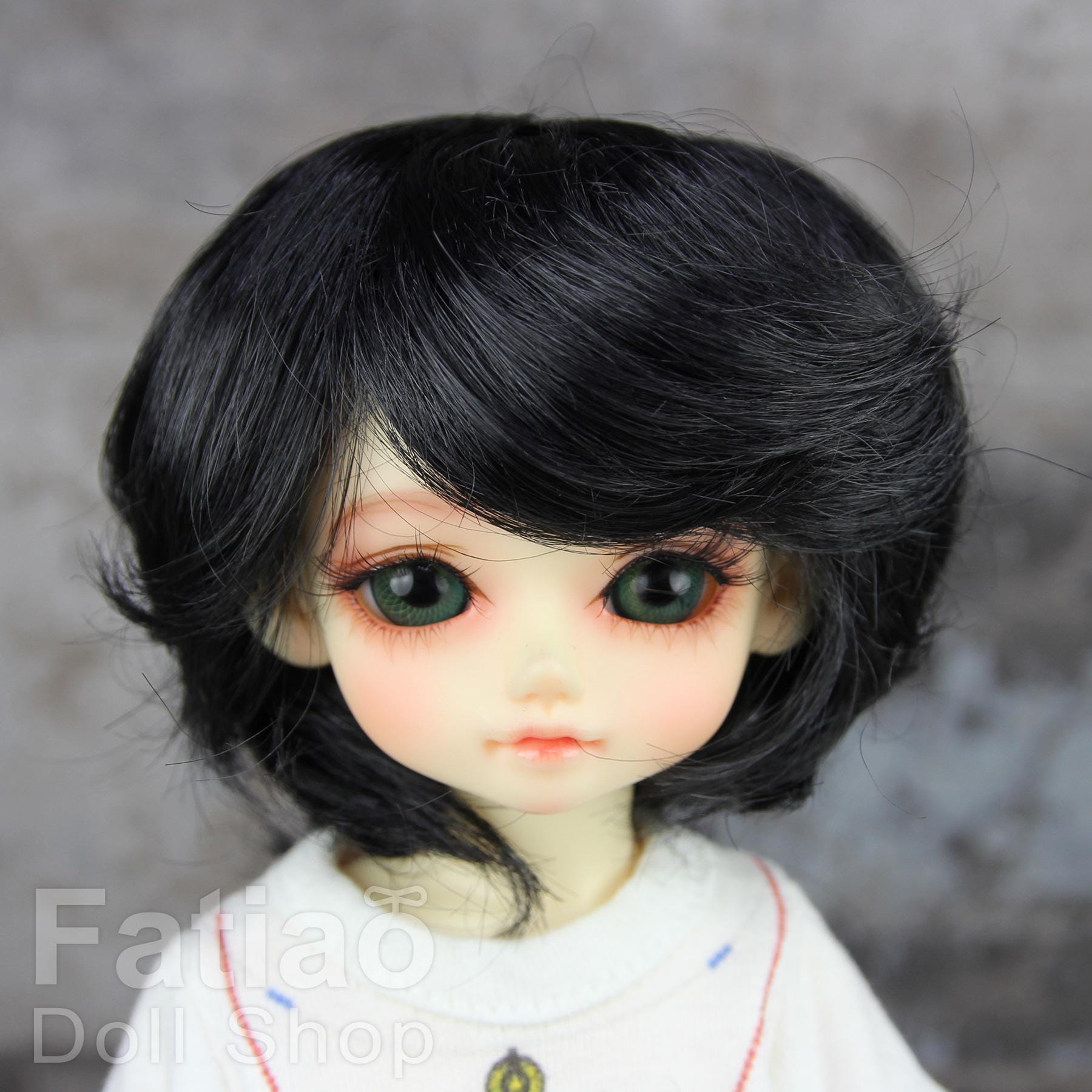 Fatiao - New Dolls Wig Dollfie Yo-SD 1/6 BJD 6-7" size Black
