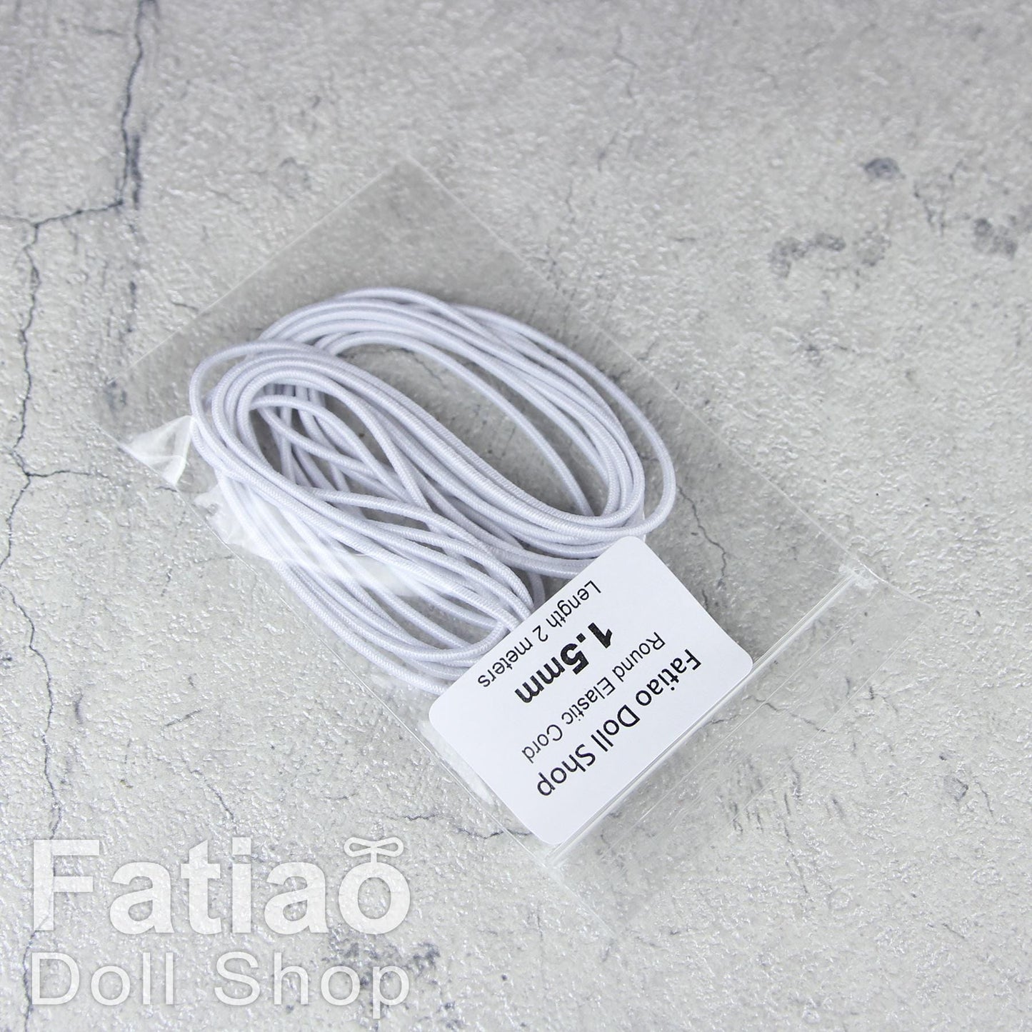 White Stringing Round Elastic Cord for BJD doll - 1mm 1.5mm 2mm 2.5mm 3mm 3.5mm 4mm