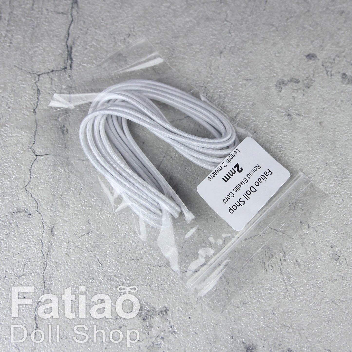 White Stringing Round Elastic Cord for BJD doll - 1mm 1.5mm 2mm 2.5mm 3mm 3.5mm 4mm