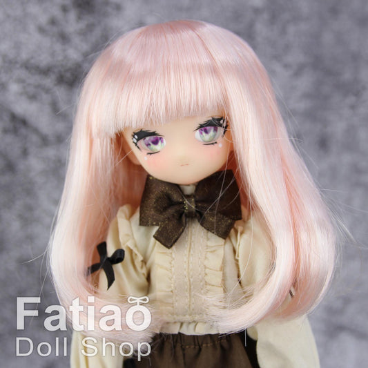 Fatiao - New Dollfie little pullip DAL Nendoroid BJD Dolls Wig - size 4-5" - Light Pink