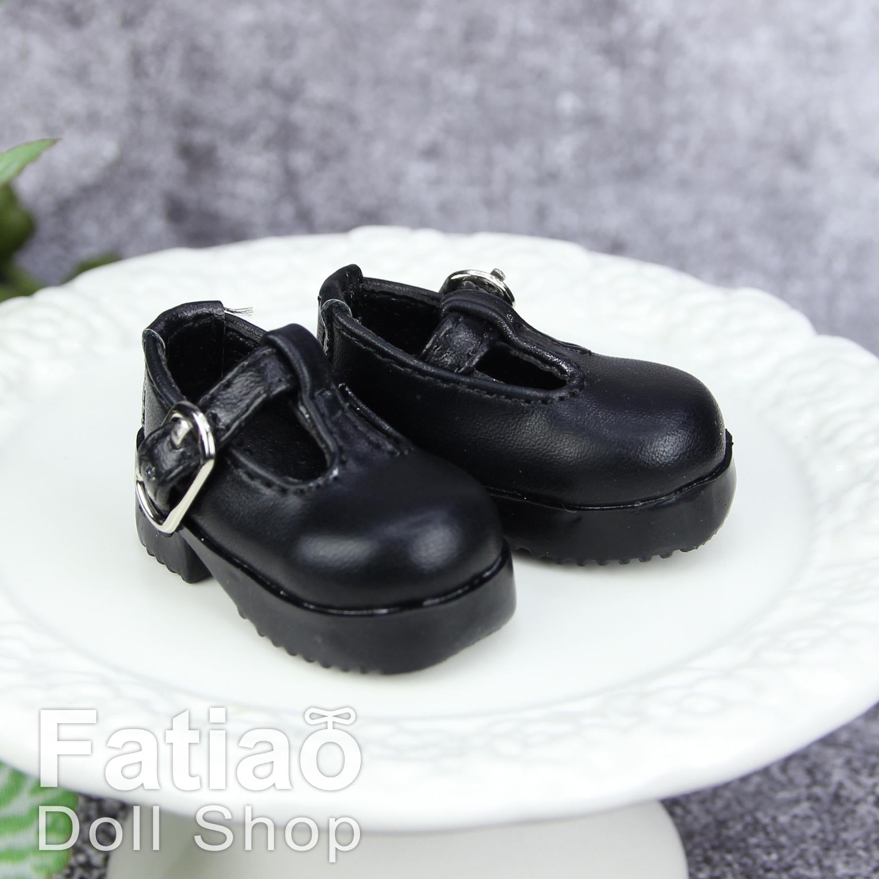 Fatiao - New Dollfie Yo-SD Mary Jane 1/6 BJD Doll Shoes - Black (Size 4.5cm)