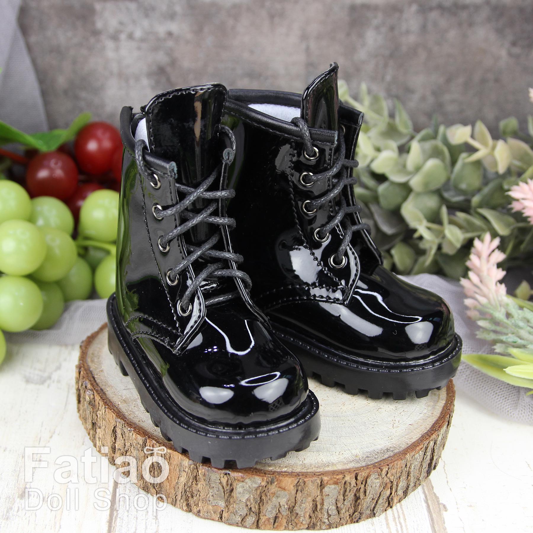 Fatiao - 1/3 BJD SD Supper dollfie Boots Dolls Shoes - BLACK (Size 7.5cm)