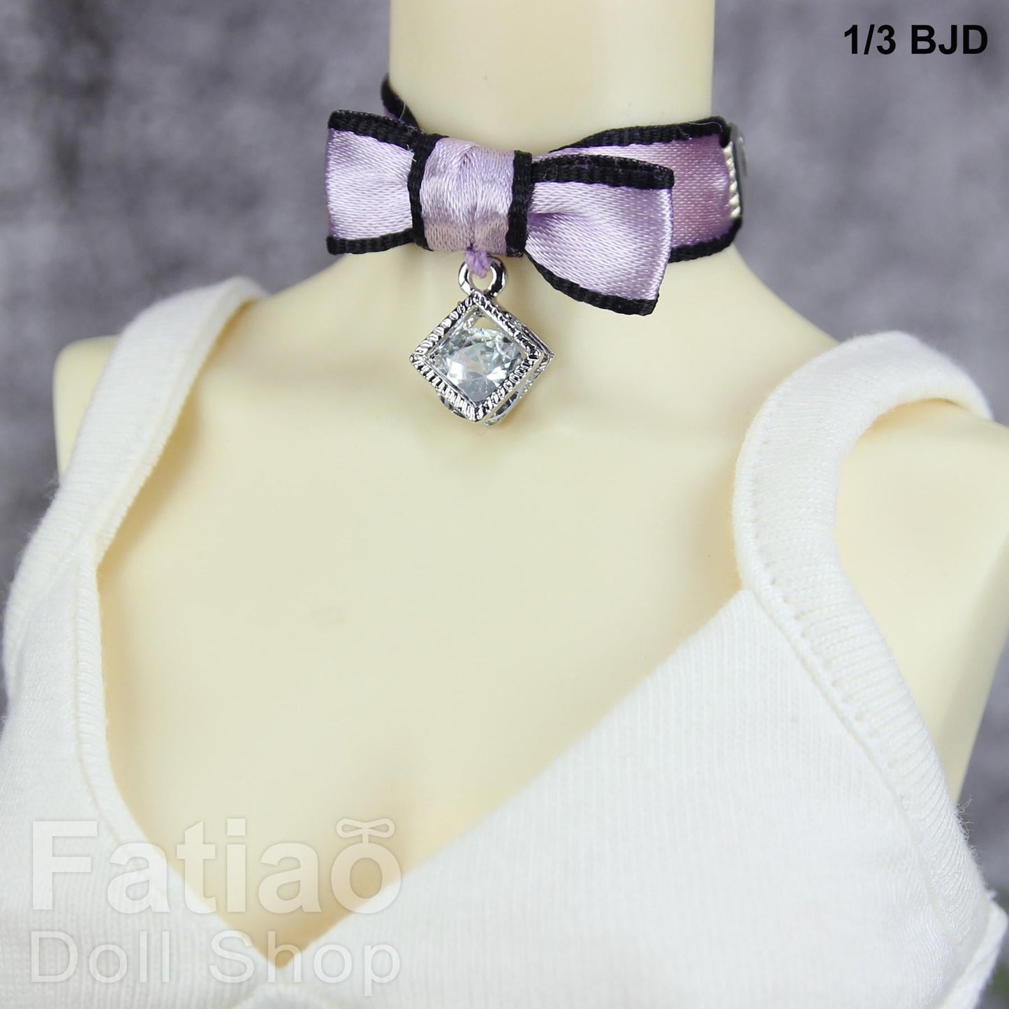 Bow Choker Necklace for 1/3 1/4 BJD SD MSD Dollfie Smart Doll