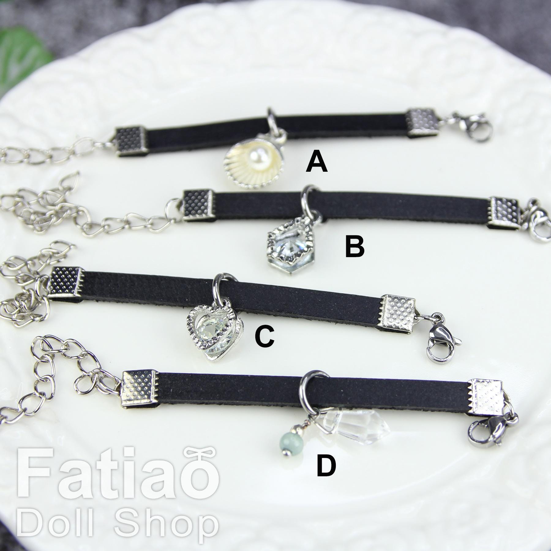 Bow Choker Necklace for 1/3 1/4 BJD SD MSD Dollfie Smart Doll