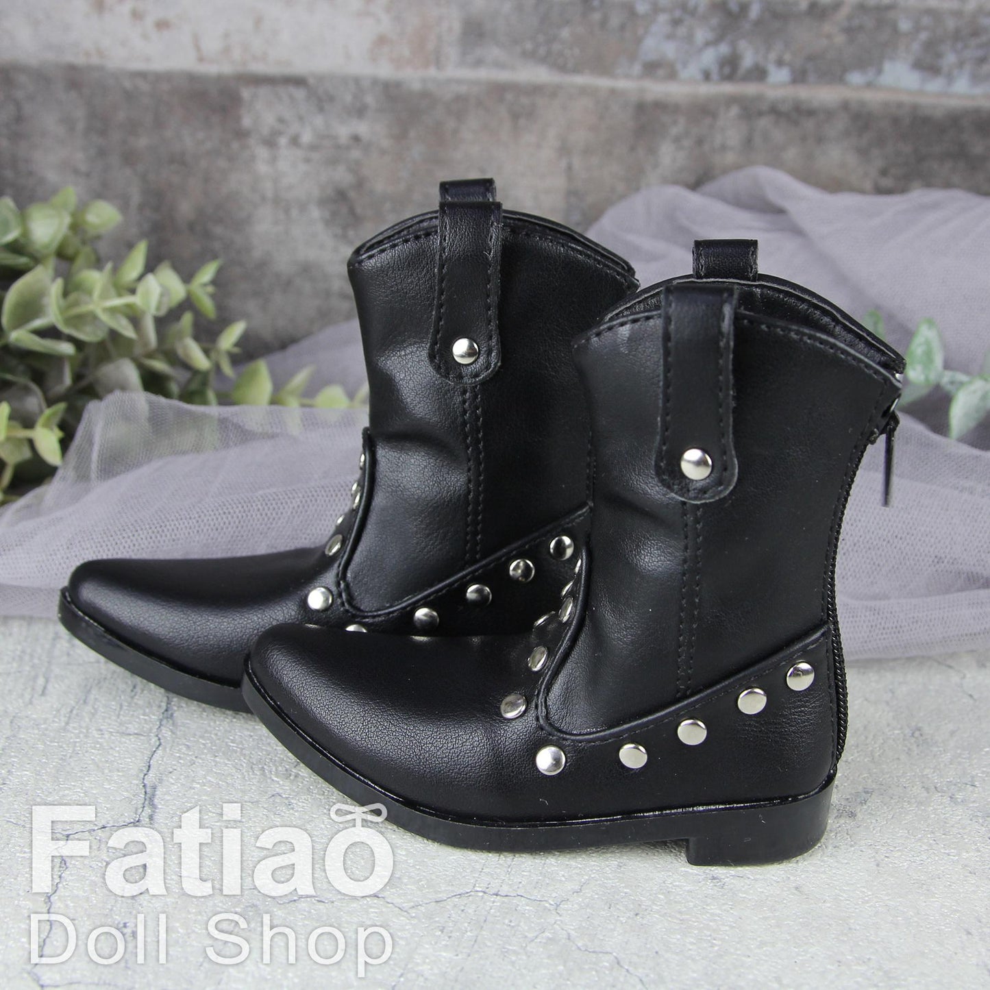 Fatiao - New 1/3 BJD Supper dollfie SD Cool Boots Shoes - Black